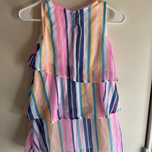 Wonder Nation Multicolored Layered Tank Top Dress - Size M 7/8 - Picture 2 of 10
